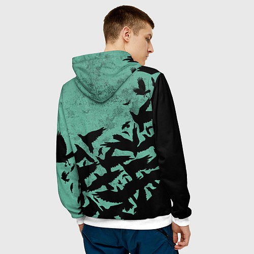 Мужская толстовка DEMON SLAYER KIMETSU NO YAIBA / 3D-Белый – фото 4