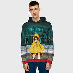 Толстовка-худи мужская Little Nightmares 2, цвет: 3D-красный — фото 2