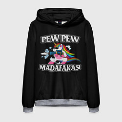 Толстовка-худи мужская Pew Pew, цвет: 3D-меланж