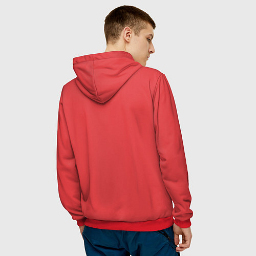 Мужская толстовка Russian Day / 3D-Красный – фото 4