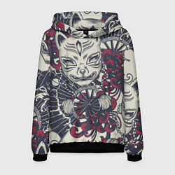 Мужская толстовка Маска Кицунэ Маска лисы