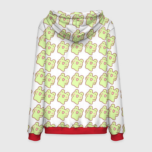 Мужская толстовка Счастливые лягушки / 3D-Красный – фото 2