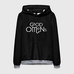 Толстовка-худи мужская GOOD OMENS БЛАГИЕ ЗНАМЕНИЯ КРЫЛЬЯ, цвет: 3D-меланж