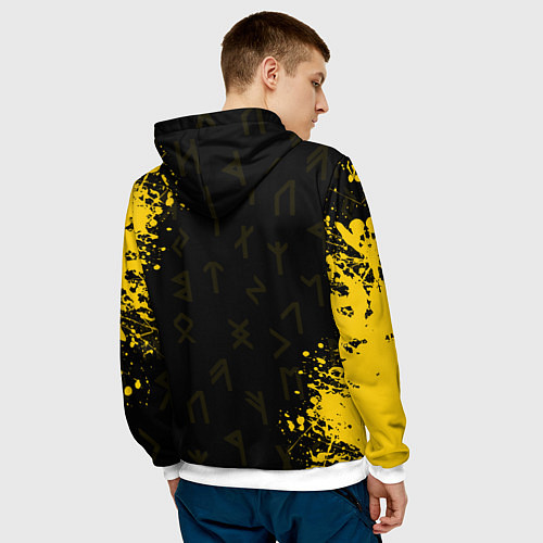 Мужская толстовка DARK SOULS ТЁМНЫЕ ДУШИ / 3D-Белый – фото 4