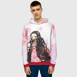 Толстовка-худи мужская НЕЗУКА NEZUKO, цвет: 3D-красный — фото 2