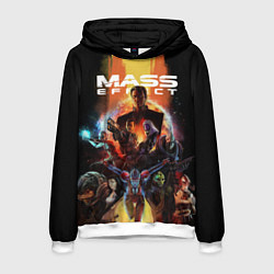 Толстовка-худи мужская Mass effect, цвет: 3D-белый