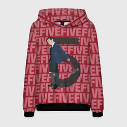 Толстовка-худи мужская FIVE FIVE FIVE, цвет: 3D-черный