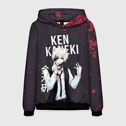 Толстовка-худи мужская Ken Kaneki Tokyo Ghoul, цвет: 3D-черный