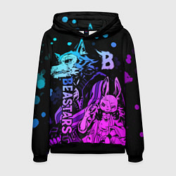 Толстовка-худи мужская BEASTARS, Легоши и Хару, цвет: 3D-черный