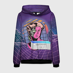 Мужская толстовка Vaporwave Cyborg Statue