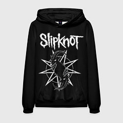 Толстовка-худи мужская Skipknot Козел, цвет: 3D-черный