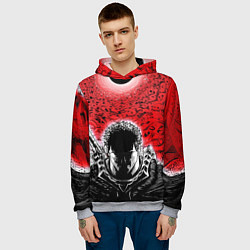 Толстовка-худи мужская BERSERK БЕРСЕРК, цвет: 3D-меланж — фото 2