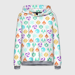 Мужская толстовка GENSHIN IMPACT ЭМБЛЕМЫ