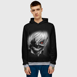 Толстовка-худи мужская TOKYO GHOUL ТОКИЙСКИЙ ГУЛЬ, цвет: 3D-меланж — фото 2