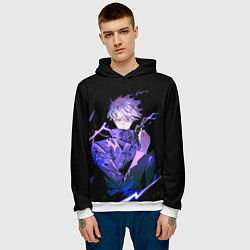Толстовка-худи мужская JUJUTSU KAISEN, цвет: 3D-белый — фото 2
