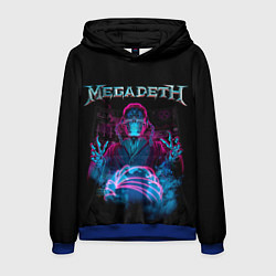 Толстовка-худи мужская MEGADETH, цвет: 3D-синий