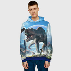 Толстовка-худи мужская Ark Survival Evolved, цвет: 3D-синий — фото 2