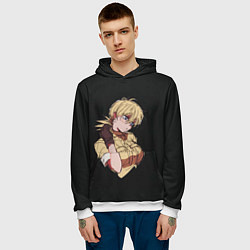 Толстовка-худи мужская Виктория Серас, цвет: 3D-белый — фото 2