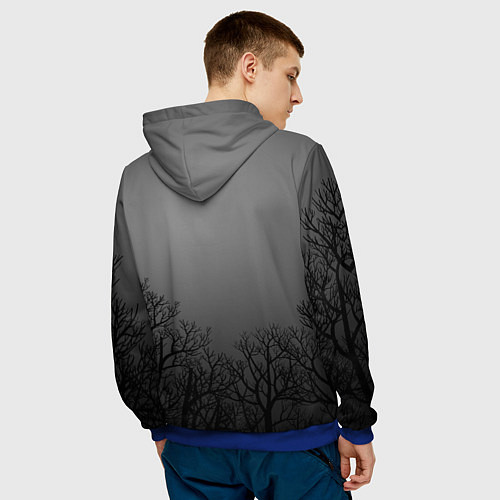 Мужская толстовка СИРЕНОГОЛОВЫЙ / 3D-Синий – фото 4