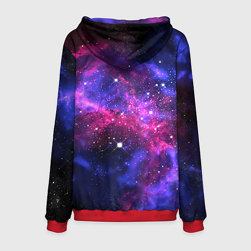 Мужская толстовка Distant space / 3D-Красный – фото 2