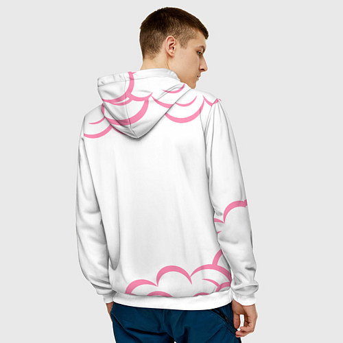 Мужская толстовка Клинок, рассекающий демонов ПЕРСОНАЖИ / 3D-Белый – фото 4