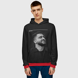 Толстовка-худи мужская Jony, цвет: 3D-красный — фото 2