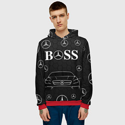 Толстовка-худи мужская BOSS MERCEDES-BENZ, цвет: 3D-красный — фото 2