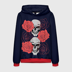 Мужская толстовка Rose Skull