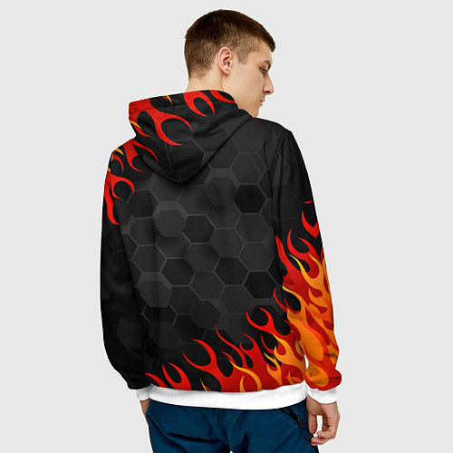 Мужская толстовка Genshin Impact - Klee / 3D-Белый – фото 4