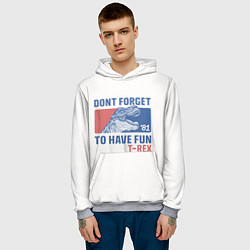 Толстовка-худи мужская T-rex Dino, цвет: 3D-меланж — фото 2