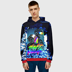Толстовка-худи мужская DAFT PUNK : MUSIC ALIVE, цвет: 3D-красный — фото 2