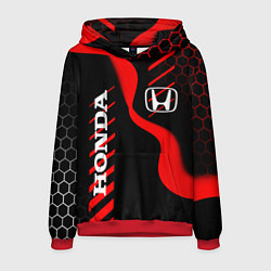 Толстовка-худи мужская HONDA ХОНДА СПОРТ, цвет: 3D-красный