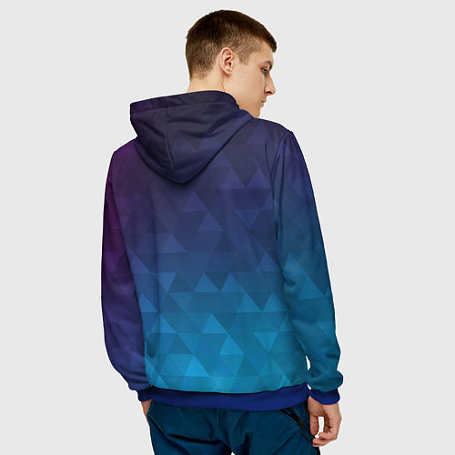 Мужская толстовка BASTERIA / 3D-Синий – фото 4
