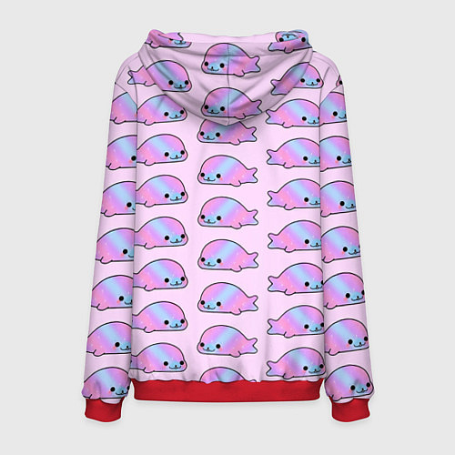 Мужская толстовка Нерпы / 3D-Красный – фото 2