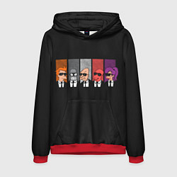 Толстовка-худи мужская Agents Futurama, цвет: 3D-красный