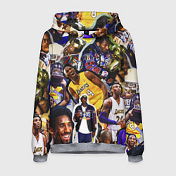 Толстовка-худи мужская КОБИ БРАЙАНТ KOBE BRYANT, цвет: 3D-меланж
