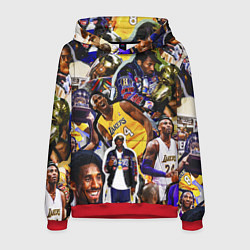 Толстовка-худи мужская КОБИ БРАЙАНТ KOBE BRYANT, цвет: 3D-красный
