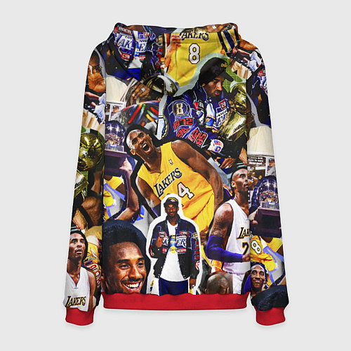 Мужская толстовка КОБИ БРАЙАНТ KOBE BRYANT / 3D-Красный – фото 2