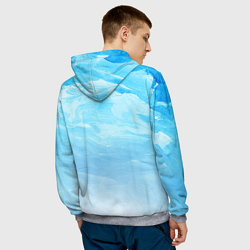 Мужская толстовка С 1 Мая! / 3D-Меланж – фото 4