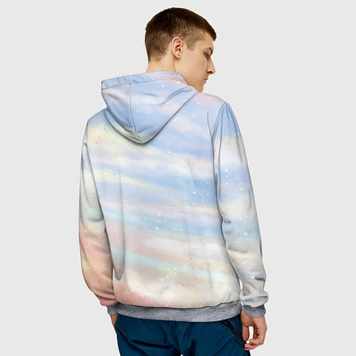 Мужская толстовка Лозунг / 3D-Меланж – фото 4