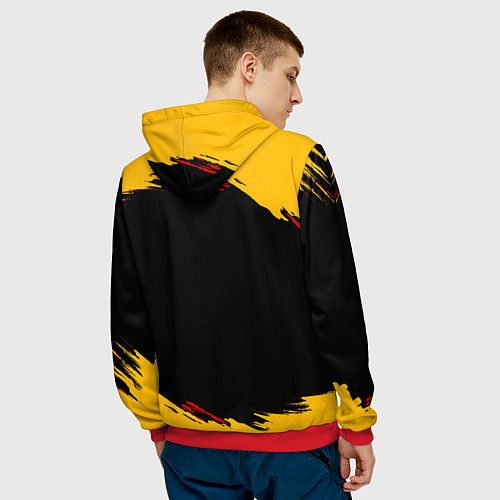 Мужская толстовка Иноске Хашибира Kimetsu no Yaiba / 3D-Красный – фото 4