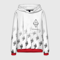 Толстовка-худи мужская ETHEREUM ЭФИРИУМ ЭФИР, цвет: 3D-красный