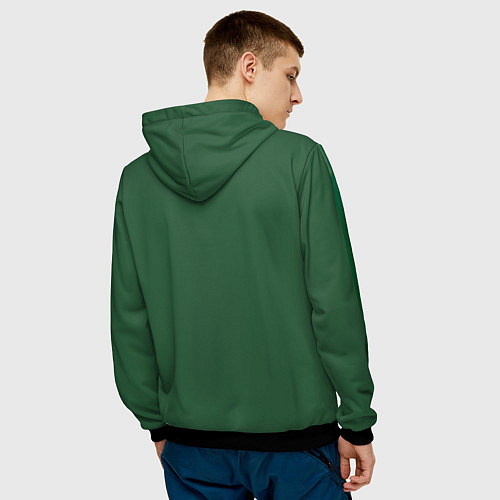 Мужская толстовка Водяной дух / 3D-Черный – фото 4