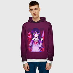 Толстовка-худи мужская Юри Yuri Юра, цвет: 3D-белый — фото 2