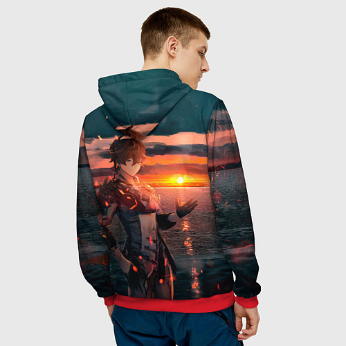 Мужская толстовка Tartaglia art / 3D-Красный – фото 4