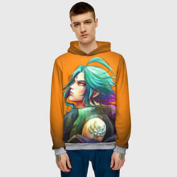 Толстовка-худи мужская СЯО GENSHIN IMPACT, цвет: 3D-меланж — фото 2