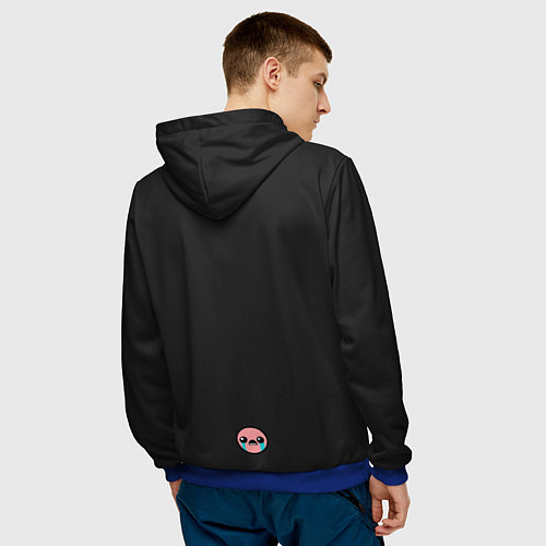 Мужская толстовка Who am i / 3D-Синий – фото 4