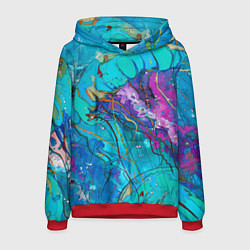 Мужская толстовка Красочная медуза