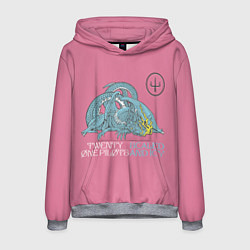 Мужская толстовка 21 pilots scaled and icy dragon