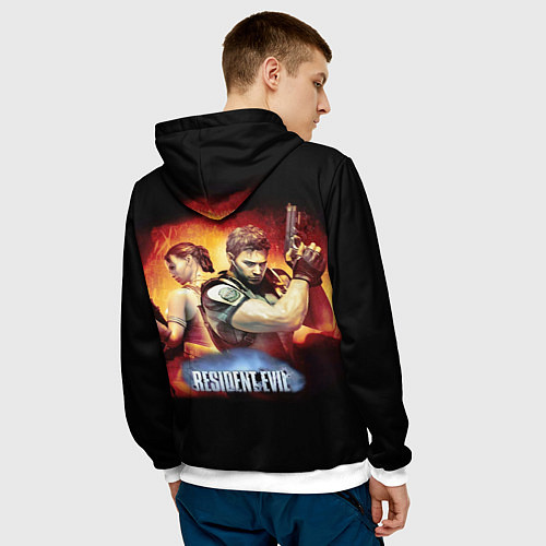 Мужская толстовка Resident Evil Рэдфилд / 3D-Белый – фото 4